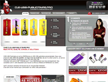 Tablet Screenshot of cle-usb-publicitaire.pro